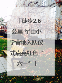 徒步2.6公里 军山小学营地入队仪式点亮红色“六一”
