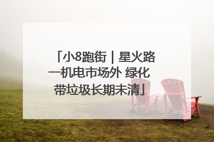 小8跑街｜星火路一机电市场外 绿化带垃圾长期未清