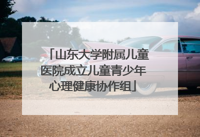 山东大学附属儿童医院成立儿童青少年心理健康协作组