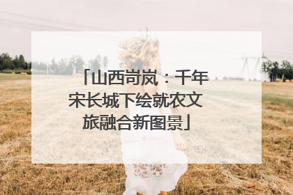 山西岢岚：千年宋长城下绘就农文旅融合新图景