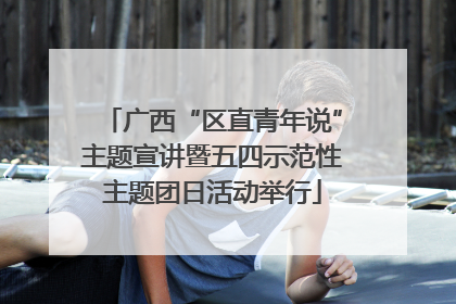 广西“区直青年说”主题宣讲暨五四示范性主题团日活动举行