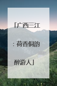 广西三江：荷香侗韵醉游人