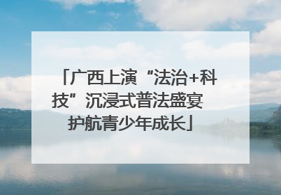 广西上演“法治+科技”沉浸式普法盛宴 护航青少年成长