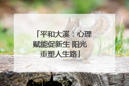 平和大溪：心理赋能促新生 阳光重塑人生路