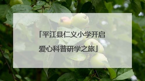 平江县仁义小学开启爱心科普研学之旅