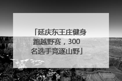延庆东王庄健身跑越野赛，300名选手竞逐山野