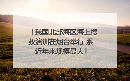 我国北部海区海上搜救演训在烟台举行 系近年来规模最大