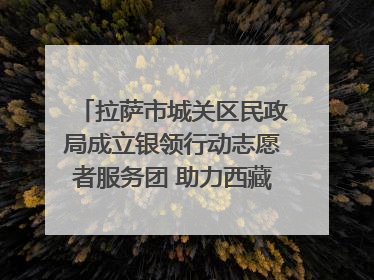 拉萨市城关区民政局成立银领行动志愿者服务团 助力西藏银发经济发展
