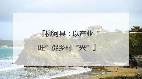 柳河县：以产业“旺”促乡村“兴”