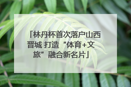 林丹杯首次落户山西晋城 打造“体育+文旅”融合新名片