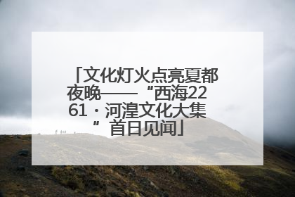 文化灯火点亮夏都夜晚——“西海2261・河湟文化大集”首日见闻