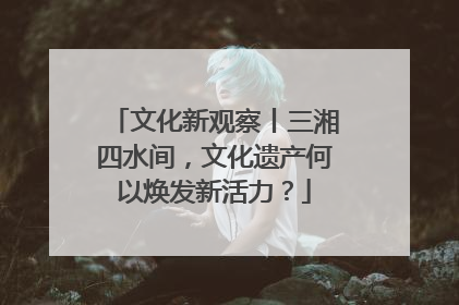 文化新观察丨三湘四水间，文化遗产何以焕发新活力？