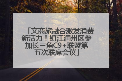 文商旅融合激发消费新活力！镇江润州区参加长三角C9+联盟第五次联席会议