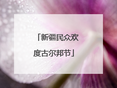 新疆民众欢度古尔邦节