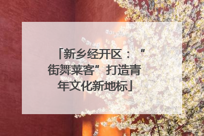新乡经开区：“街舞莱客”打造青年文化新地标