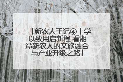 新农人手记④丨学以致用启新程 看湘潭新农人的文旅融合与产业升级之路
