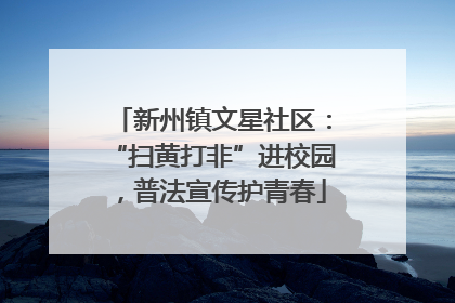新州镇文星社区：“扫黄打非”进校园，普法宣传护青春