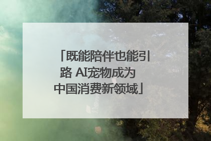 既能陪伴也能引路 AI宠物成为中国消费新领域