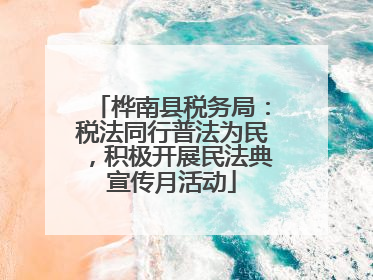 桦南县税务局：税法同行普法为民，积极开展民法典宣传月活动