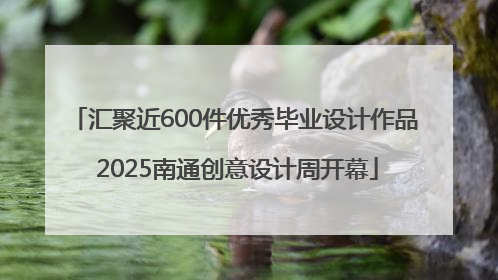 汇聚近600件优秀毕业设计作品 2025南通创意设计周开幕