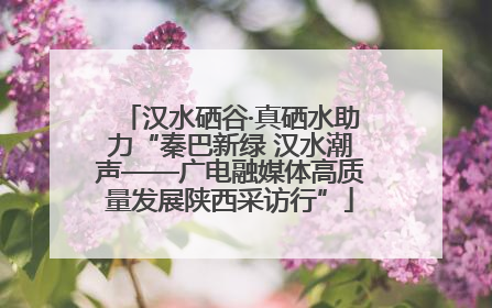 汉水硒谷·真硒水助力“秦巴新绿 汉水潮声——广电融媒体高质量发展陕西采访行”