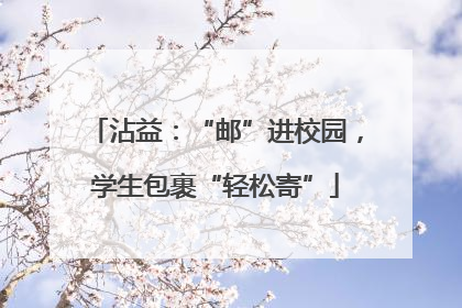 沾益：“邮”进校园，学生包裹“轻松寄”