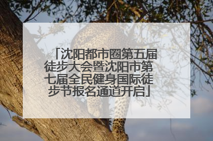 沈阳都市圈第五届徒步大会暨沈阳市第七届全民健身国际徒步节报名通道开启