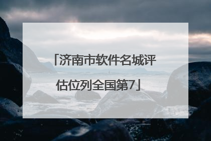 济南市软件名城评估位列全国第7