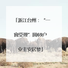 浙江台州：“一窗受理”圆69户业主安居梦