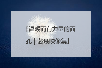 温暖而有力量的面孔｜藏域映像集