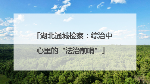 湖北通城检察：综治中心里的“法治前哨”