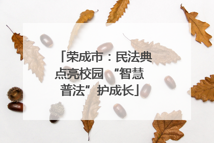 荣成市：民法典点亮校园 “智慧普法”护成长