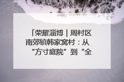 荣耀淄博｜周村区南郊镇韩家窝村：从“方寸庭院”到“全域文明”，乡村振兴的“美学革命”