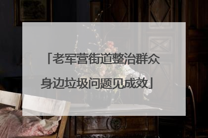 老军营街道整治群众身边垃圾问题见成效