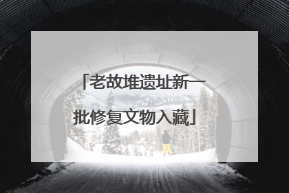 老故堆遗址新一批修复文物入藏