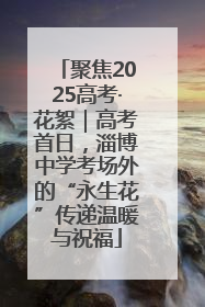 聚焦2025高考·花絮｜高考首日，淄博中学考场外的“永生花”传递温暖与祝福