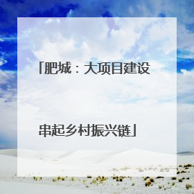 肥城：大项目建设串起乡村振兴链