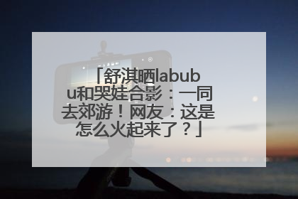 舒淇晒labubu和哭娃合影：一同去郊游！网友：这是怎么火起来了？