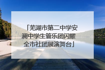 芜湖市第二中学安澜中学生管乐团闪耀全市社团展演舞台