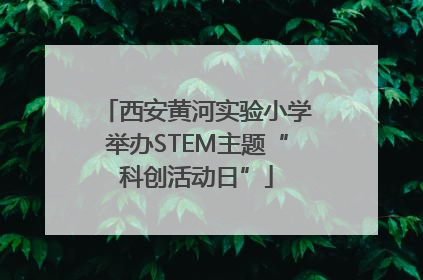 西安黄河实验小学举办STEM主题“科创活动日”
