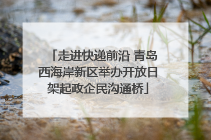 走进快递前沿 青岛西海岸新区举办开放日架起政企民沟通桥