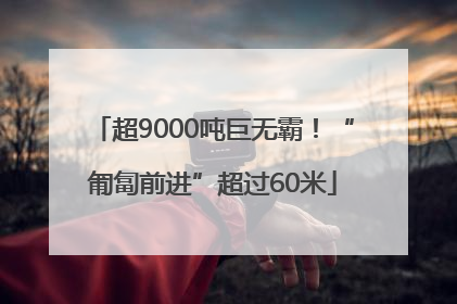 超9000吨巨无霸！“匍匐前进”超过60米