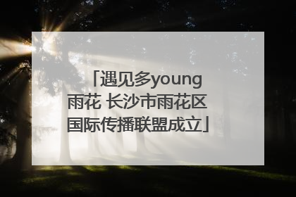 遇见多young雨花 长沙市雨花区国际传播联盟成立