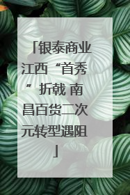 银泰商业江西“首秀”折戟 南昌百货二次元转型遇阻