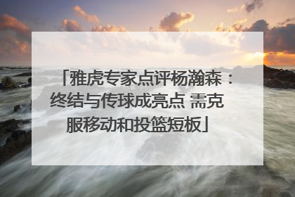 雅虎专家点评杨瀚森：终结与传球成亮点 需克服移动和投篮短板
