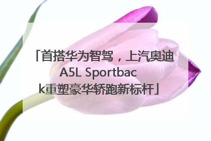 首搭华为智驾，上汽奥迪A5L Sportback重塑豪华轿跑新标杆