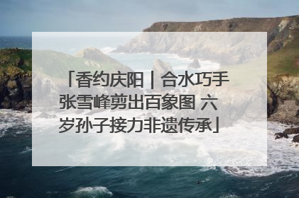 香约庆阳｜合水巧手张雪峰剪出百象图 六岁孙子接力非遗传承