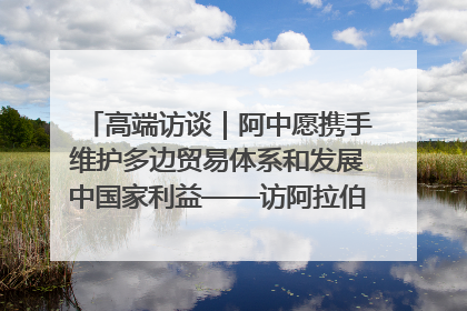 高端访谈｜阿中愿携手维护多边贸易体系和发展中国家利益——访阿拉伯议会议长亚马希