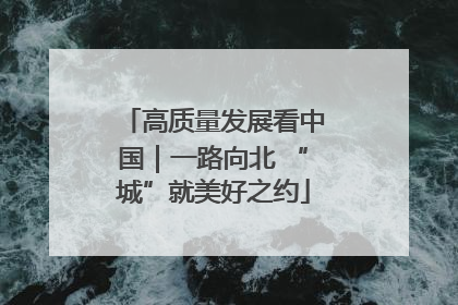 高质量发展看中国｜一路向北 “城”就美好之约