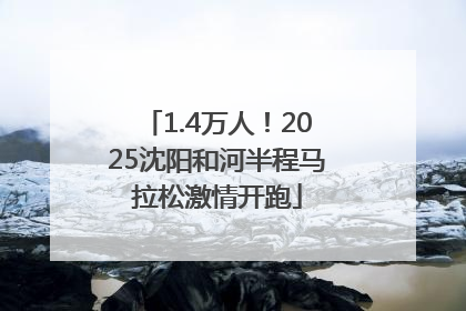 1.4万人！2025沈阳和河半程马拉松激情开跑